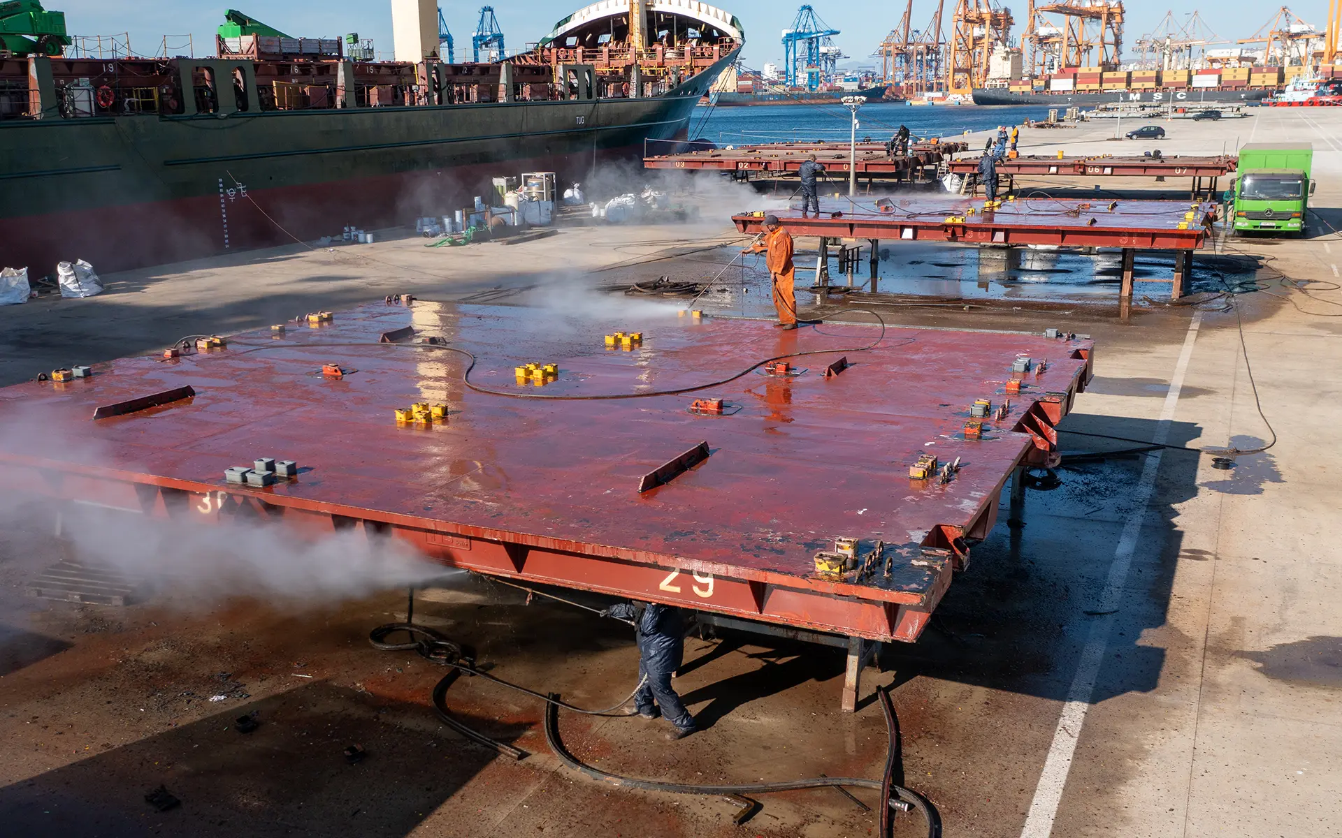 Painting of the ship Contship Sky 18
