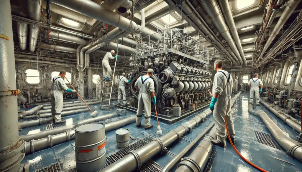 Καθαρισμός και Bαφή Μηχανοστασίου Βεντούρης Αναστάσιος