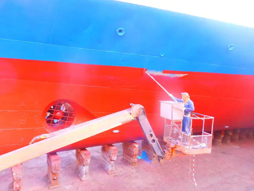 Συντήρηση και χρωματισμός πλοίου Ionis ventouris anastasios 11