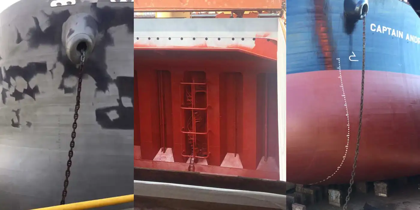 Συντήρηση και χρωματισμός στο πλοίο captain andreadis ventouris anastasios 0