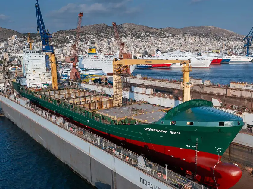 Χρωματισμός πλοίου Contship Sky Ventouris Anastasios 3