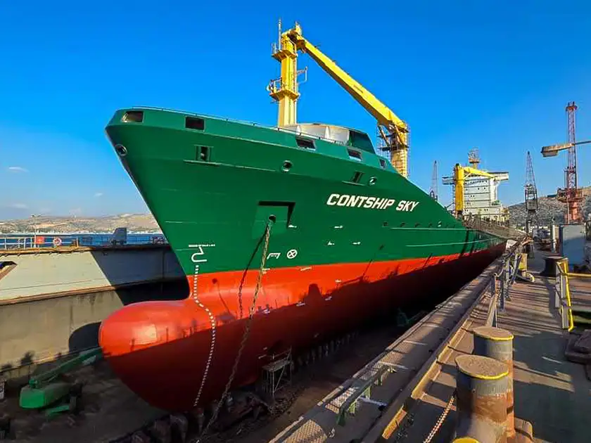 Χρωματισμός πλοίου Contship Sky Ventouris Anastasios 6
