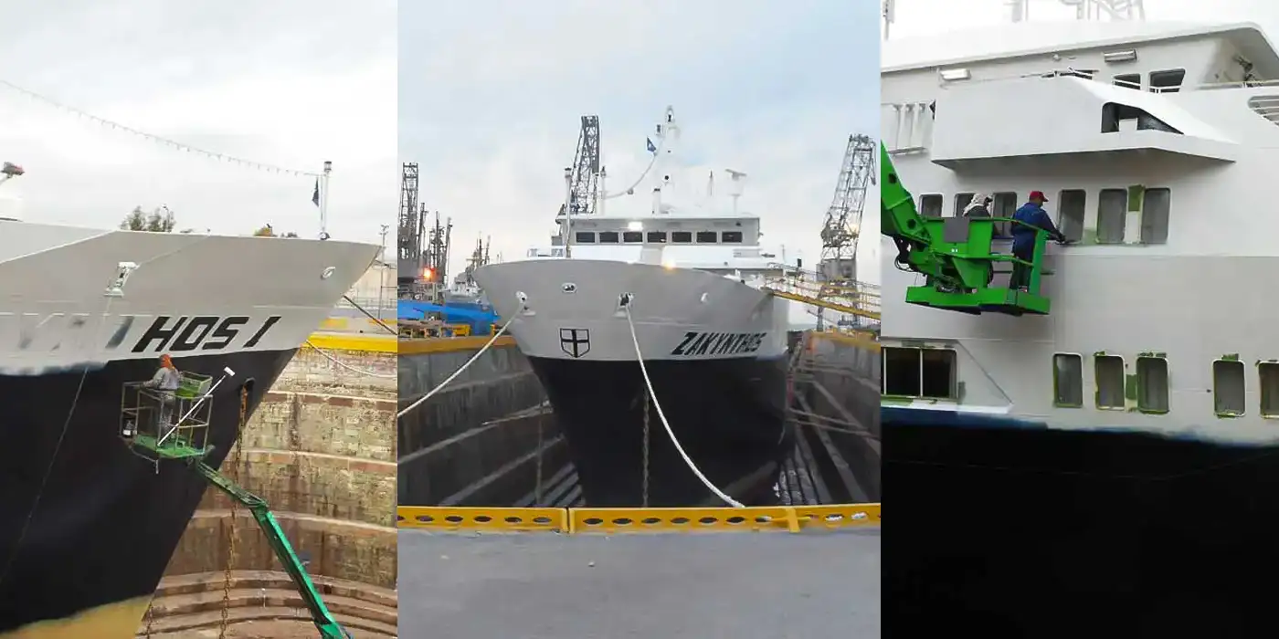 Χρωματισμός πλοίου Zakynthos Ventouris Anastasios 0