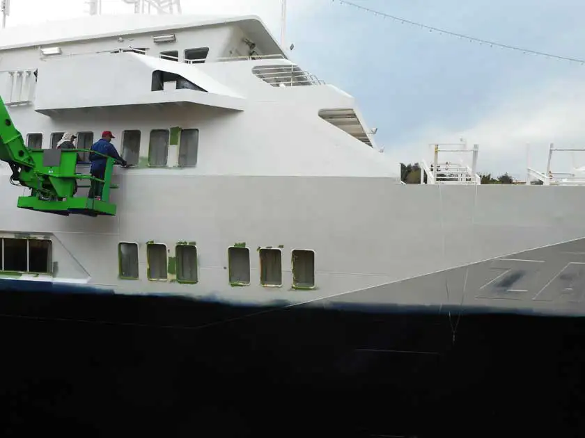 Χρωματισμός πλοίου Zakynthos Ventouris Anastasios 4